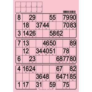 167 Planches de loto feuille - 3 grilles - à tamponner