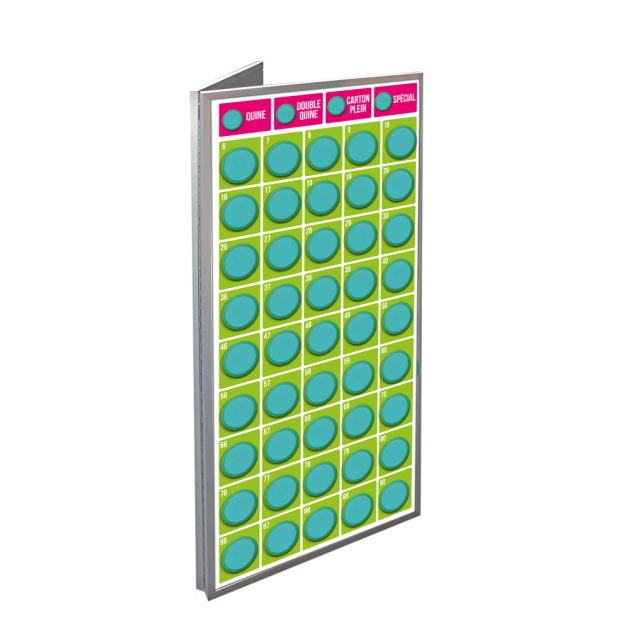 Magnetic bingo calling masterboard