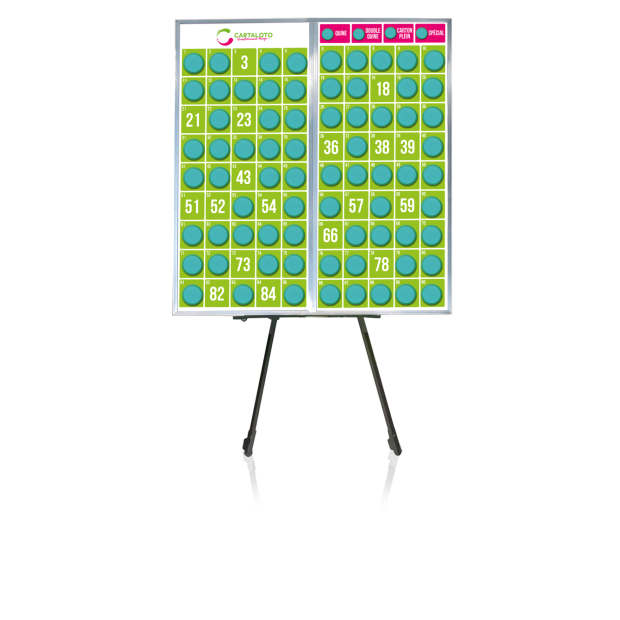 Magnetic bingo calling masterboard