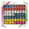 Bingo ball set - multicolored & double numbered coated balls 1 - 90