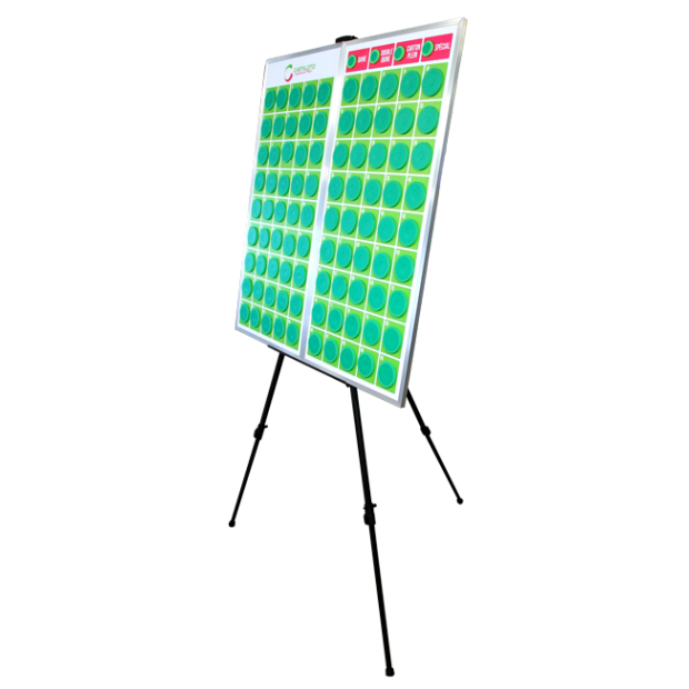 Magnetic bingo calling masterboard