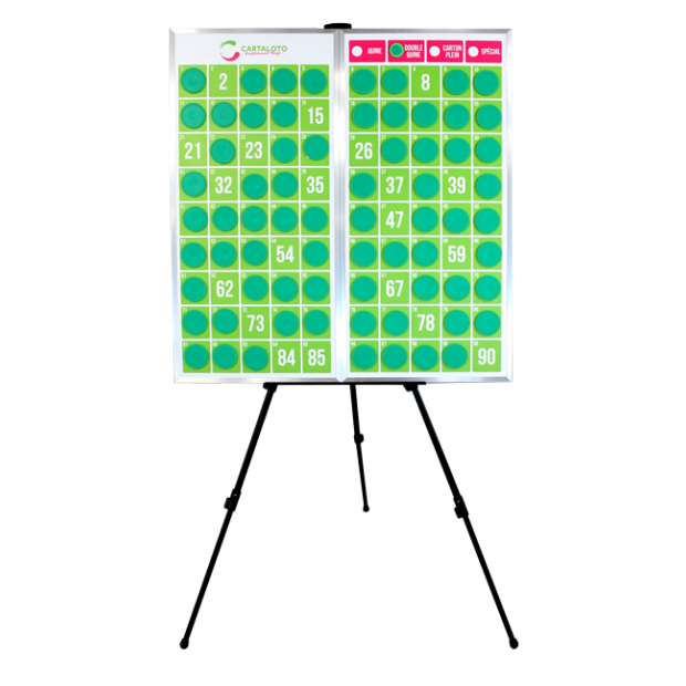 Magnetic bingo calling masterboard