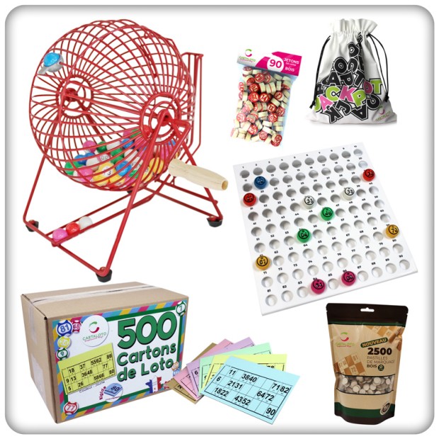 Bingo cage game set