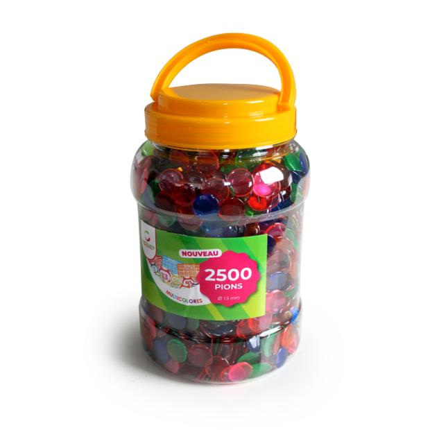 Tube of 2500 plastic bingo chips