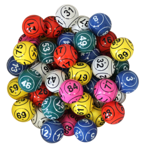 6 color six sided bingo ball set