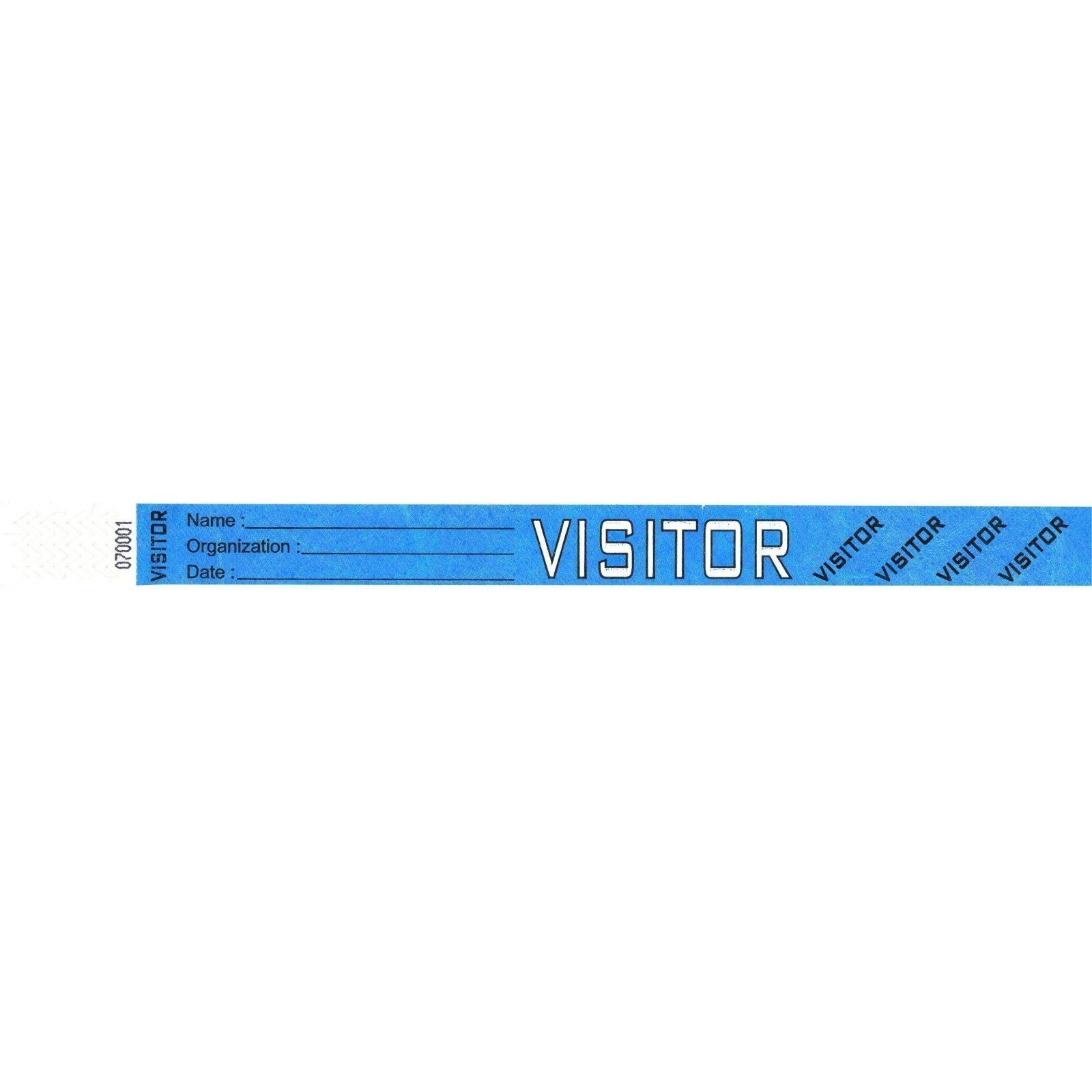 Visitor ID wristband I Security wristband for identification I Tyvek®