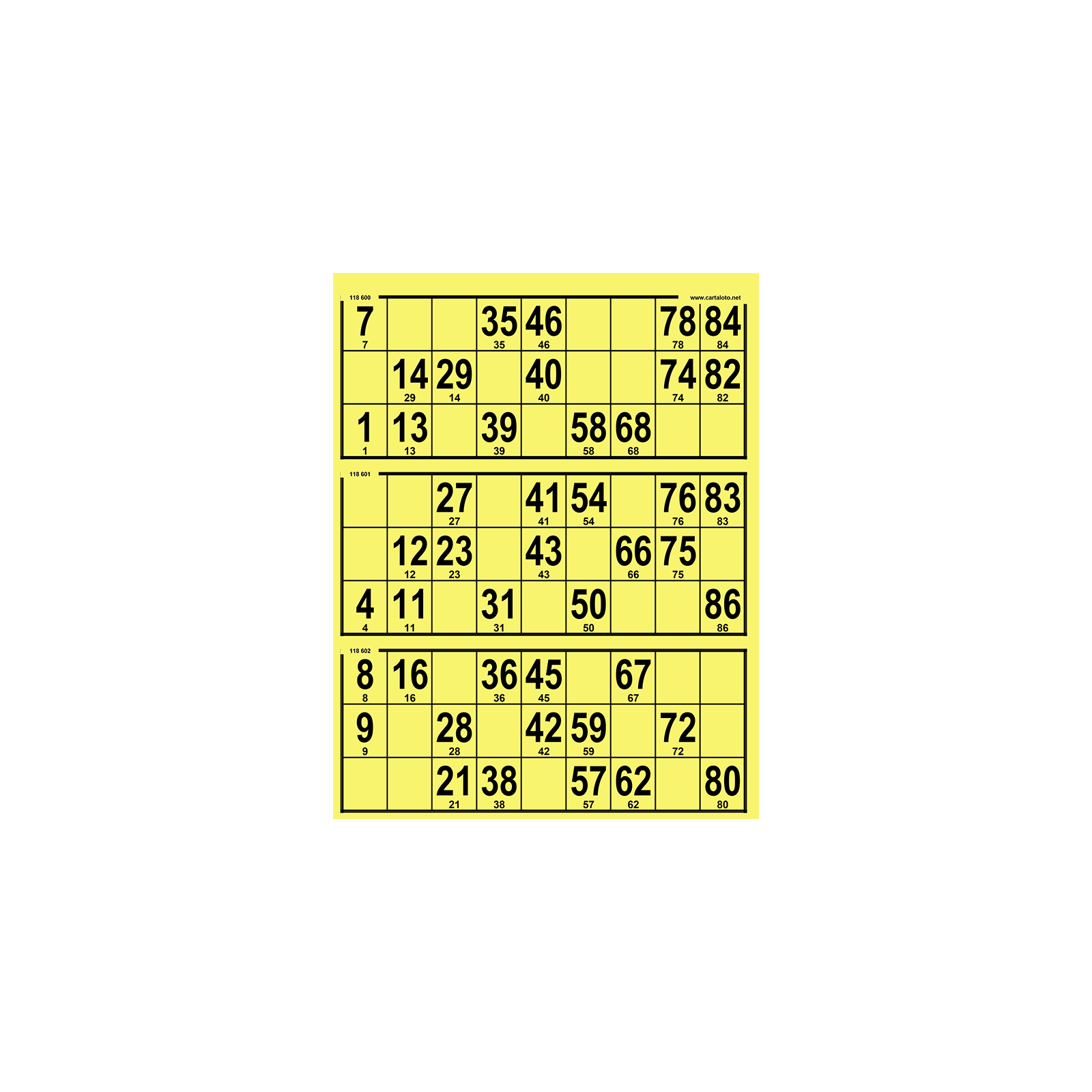 167 bingo boards with 3 grids I Large format I Customisable boards