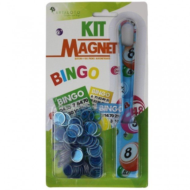 12 kits bâtons magnétiques pour bingo I 12 ramasse jetons + 1200 pions