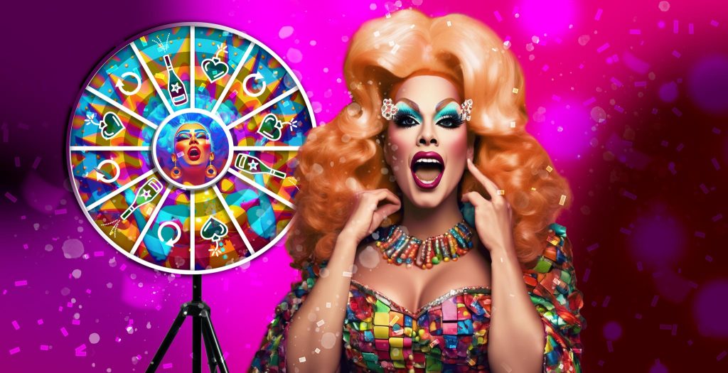 bingo drag queen avec roue de loterie