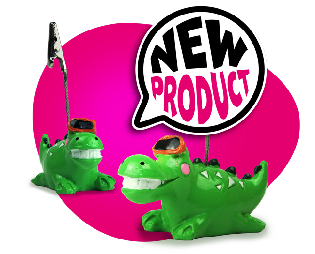 New - lotto clip - photo holder - animation - accessory - lotto - bingo - crocodile - lucky charm